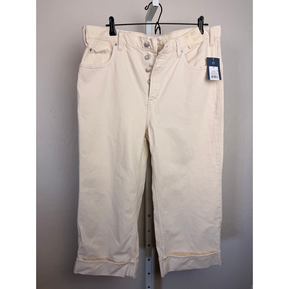 NWT Universal Thread Cropped Wide Leg Jeans 14